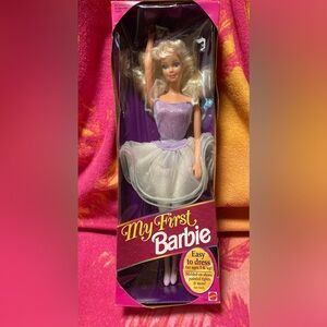 My First Barbie Ballerina, Vintage 1993, Blonde hair, Original Box Never Opened